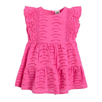 Cool Club, Rochie, broderie englezeasca, roz