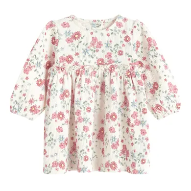 Cool Club, Rochie cu maneca lunga pentru fete, bej