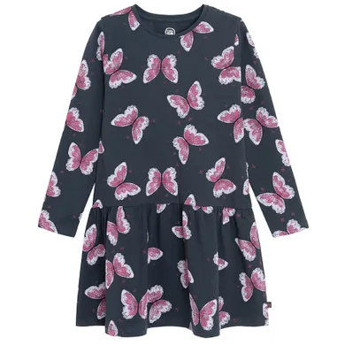 Cool Club, Rochie cu maneca lunga pentru fete, bleumarin