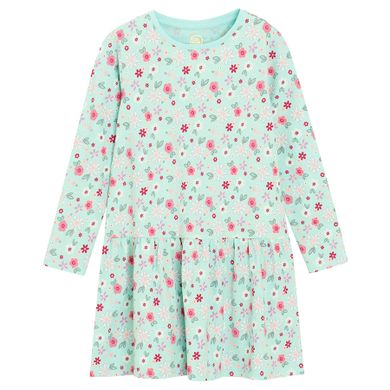Cool Club, Rochie cu maneca lunga pentru fete, menta verde