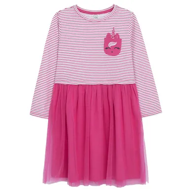 Cool Club, Rochie cu maneca lunga pentru fete, roz