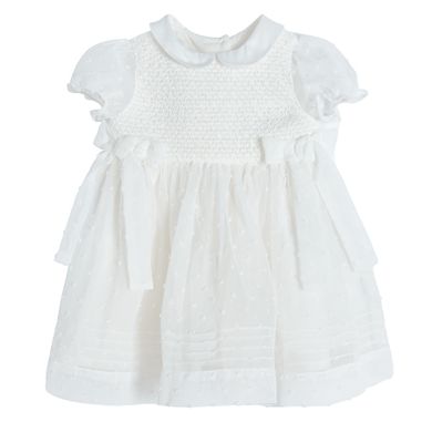 Cool Club, Rochie cu maneca scurta pentru fete, alb