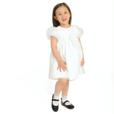 Cool Club, Rochie cu maneca scurta pentru fete, alb