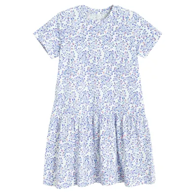 Cool Club, Rochie cu maneca scurta pentru fete, alb