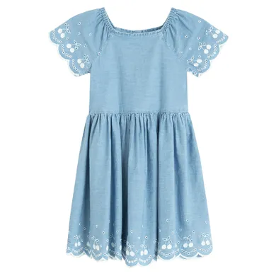 Cool Club, Rochie cu maneca scurta pentru fete, albastru