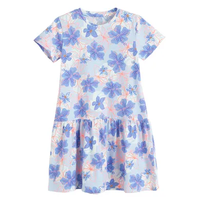 Cool Club, Rochie cu maneca scurta pentru fete, albastru