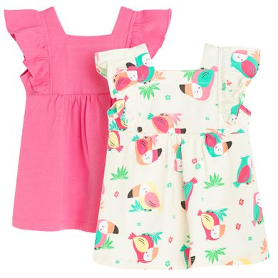 Cool Club, Rochie cu maneca scurta pentru fete, mix, set, 2 buc.