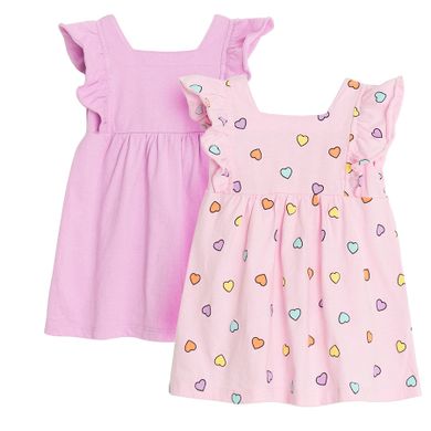 Cool Club, Rochie cu maneca scurta pentru fete, mix, set, 2 buc.