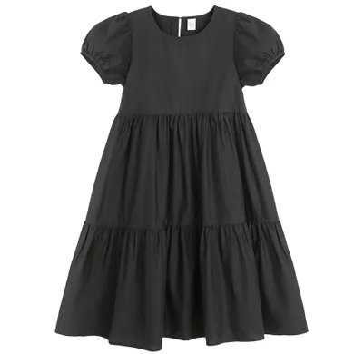 Cool Club, Rochie cu maneca scurta pentru fete, negru