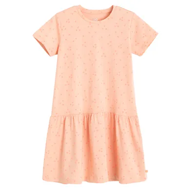 Cool Club, Rochie cu maneca scurta pentru fete, portocaliu