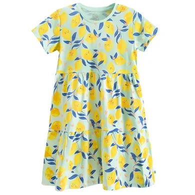 Cool Club, Rochie cu maneca scurta pentru fete, turcoaz