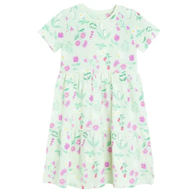 Cool Club, Rochie cu maneca scurta pentru fete, verde