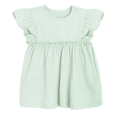 Cool Club, Rochie cu maneca scurta pentru fete, verde