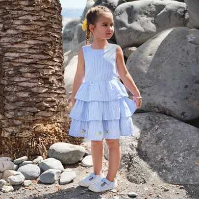 Cool Club, Rochie fara maneci pentru fete, albastru