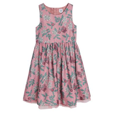 Cool Club, Rochie fara maneci pentru fete, roz, imprimeu flori