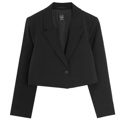 Cool Club, Sacou pentru fete, crop, negru