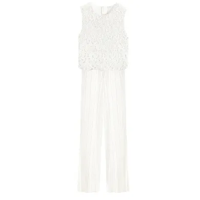 Cool Club, Salopeta pentru fete fara maneci, alb