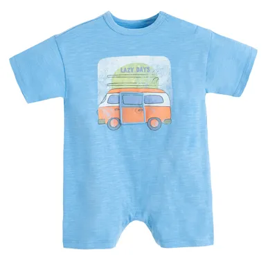 Cool Club, Salopeta rompers pentru baieti, albastru