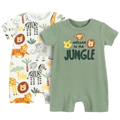 Cool Club, Salopeta rompers pentru baieti, mix, set, 2 buc.