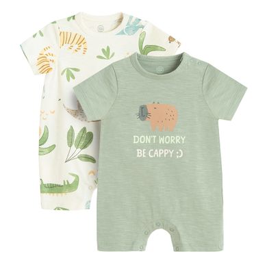 Cool Club, Salopeta rompers pentru baieti, mix, set, 2 buc.