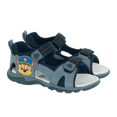 Cool Club, Sandale pentru baieti, albastru, brant din piele, imprimeu Paw Patrol