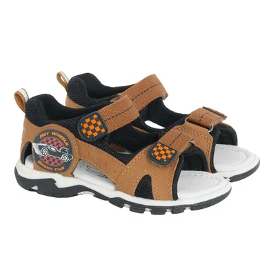 Cool Club, Sandale pentru baieti, maro, imprimeu Hot Wheels