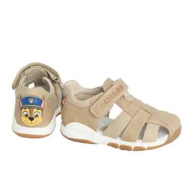 Cool Club, Sandale pentru baieti, maro, parfumati, talpa Bio-Flex, imprimeu Paw Patrol