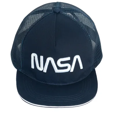Cool Club, Sapca pentru baieti, albastru, imprimeu NASA