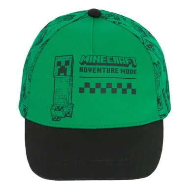 Cool Club, Sapca pentru baieti, verde, imprimeu Minecraft