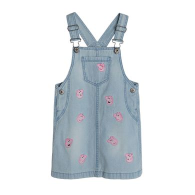 Cool Club, Sarafan de blugi pentru fete, albastru deschis, imprimeu Peppa Pig