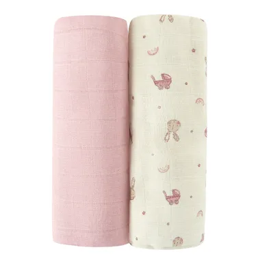 Cool Club, Scutece din tetra pentru fete, 70-80 cm, mix, set, 2 buc.