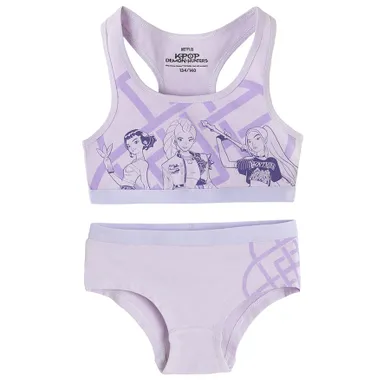 Cool Club, Set de lenjerie pentru fete, Top, Chiloti, violet, imprimeu K-Pop Demon Hunters
