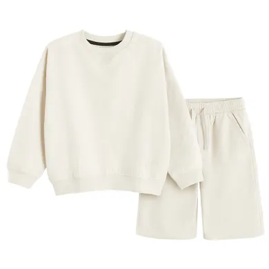 Cool Club, Set pentru baieti, Bluza calduros, Pantaloni scurti, bej