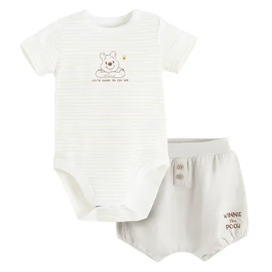 Cool Club, Set pentru baieti, Body cu maneca scurta, Pantaloni scurti, bloomers, mix, imprimeu Winnie the Pooh