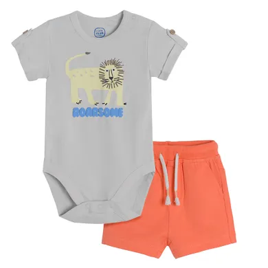 Cool Club, Set pentru baieti, Body cu maneca scurta, Pantaloni scurti, mix