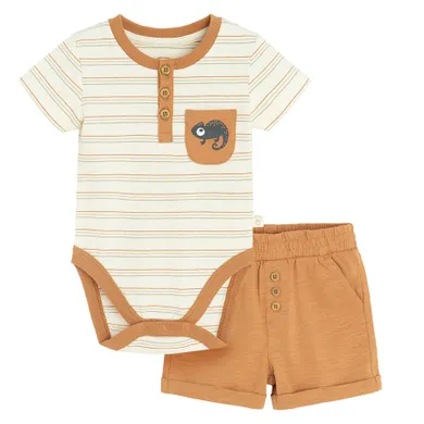 Cool Club, Set pentru baieti, Body cu maneca scurta, Pantaloni scurti, mix