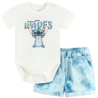 Cool Club, Set pentru baieti, Body cu maneca scurta, Pantaloni scurti, mix, imprimeu Lilo si Stitch