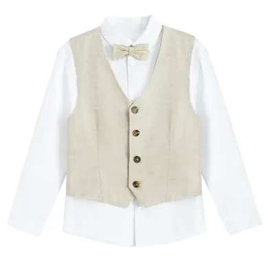 Cool Club, Set pentru baieti, Camasa cu maneca lunga, Vesta, Papion, mix