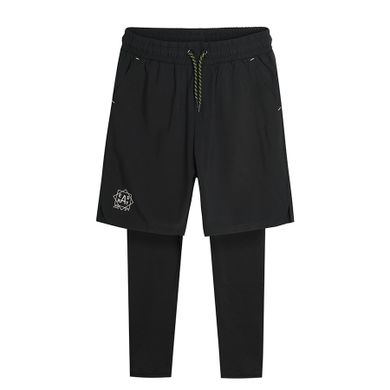 Cool Club, Set pentru baieti, colanti sport, pantaloni scurti, negru, imprimeu Ready