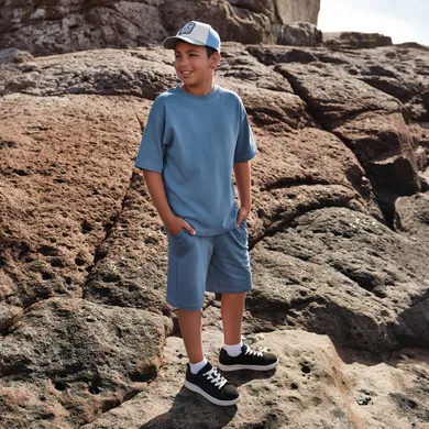 Cool Club, Set pentru baieti, Tricou, Pantaloni scurti, bleumarin
