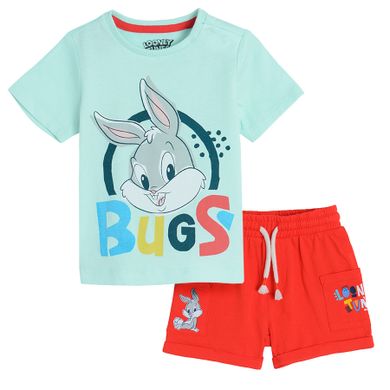 Cool Club, Set pentru baieti, Tricou, Pantaloni scurti, mix, imprimeu Looney Tunes