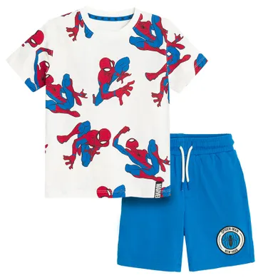Cool Club, Set pentru baieti, Tricou, Pantaloni scurti, mix, imprimeu Spider-Man