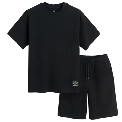 Cool Club, Set pentru baieti, Tricou, Pantaloni scurti, negru