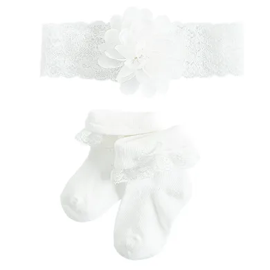 Cool Club, Set pentru fete, Bentita, Sosete, alb