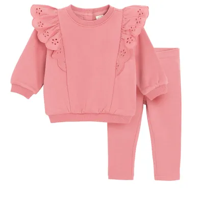 Cool Club, Set pentru fete, Bluza, Colanti, caldurosi, roz