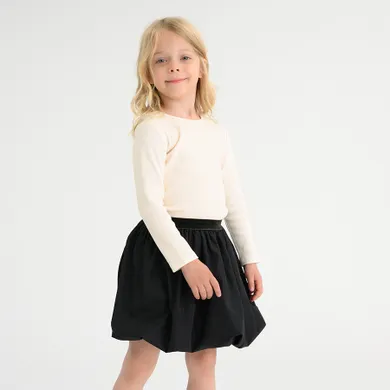 Cool Club, Set pentru fete, Bluza cu maneca lunga, din tricot striat, Fusta, mix