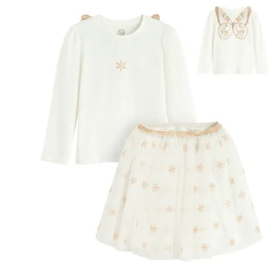 Cool Club, Set pentru fete, Bluza cu maneca lunga, Fusta, mix