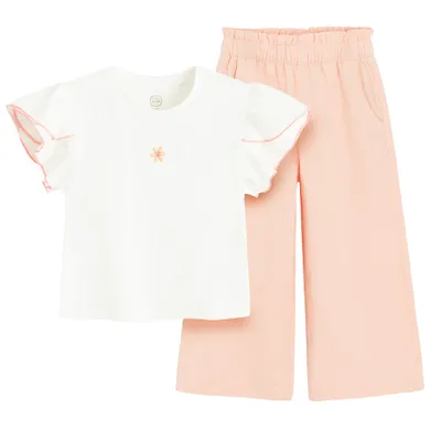 Cool Club, Set pentru fete, Bluza cu maneca scurta, Pantaloni din textil, mix