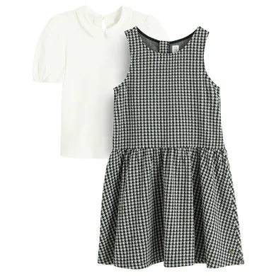 Cool Club, Set pentru fete, Bluza cu maneca scurta, Rochie fara maneci, mix