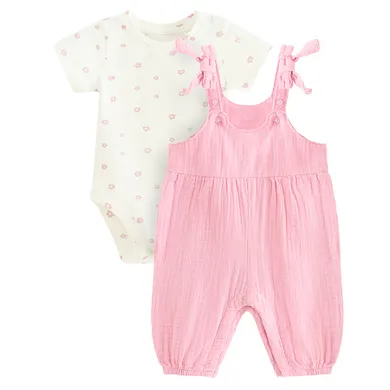 Cool Club, Set pentru fete, Body cu maneca scurta, Salopeta, mix